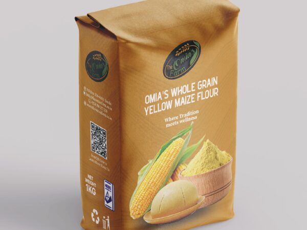 Omia's Whole Grain Yellow Maize Flour 1Kg